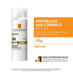 PROTETOR SOLAR FACIAL LA ROCHE-POSAY ANTHELIOS AGE CORRECT FPS50 50G SEM COR - miniatura 2