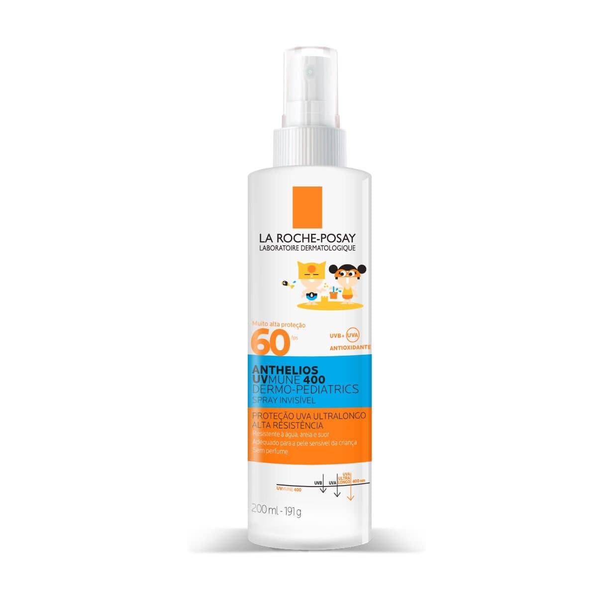 ANTHELIOS UVMUNE 400 DERMO-PEDIATRICS SPRAY INVISÍVEL FPS60 200ml